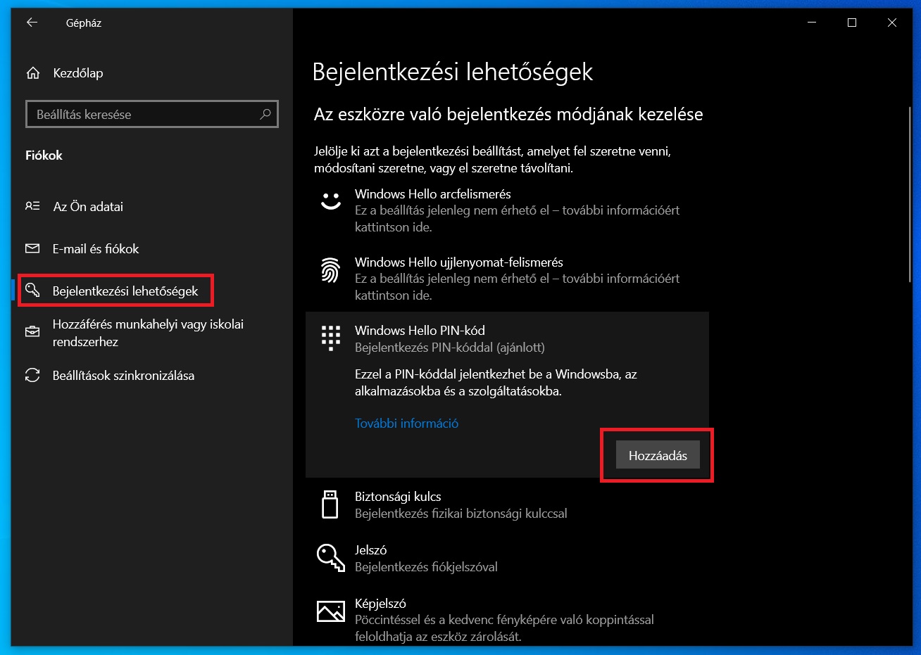 Rendszerüzemeltetés: Win 10 alapok 